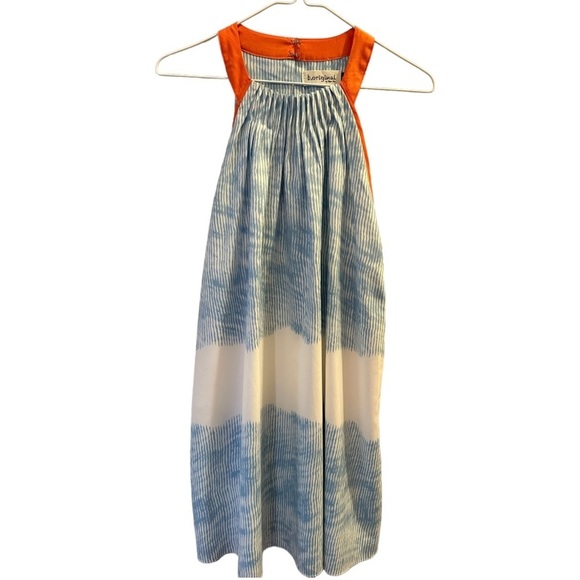 Barneys New York Blue and Orange Women's Dress - Picture 1 of 5